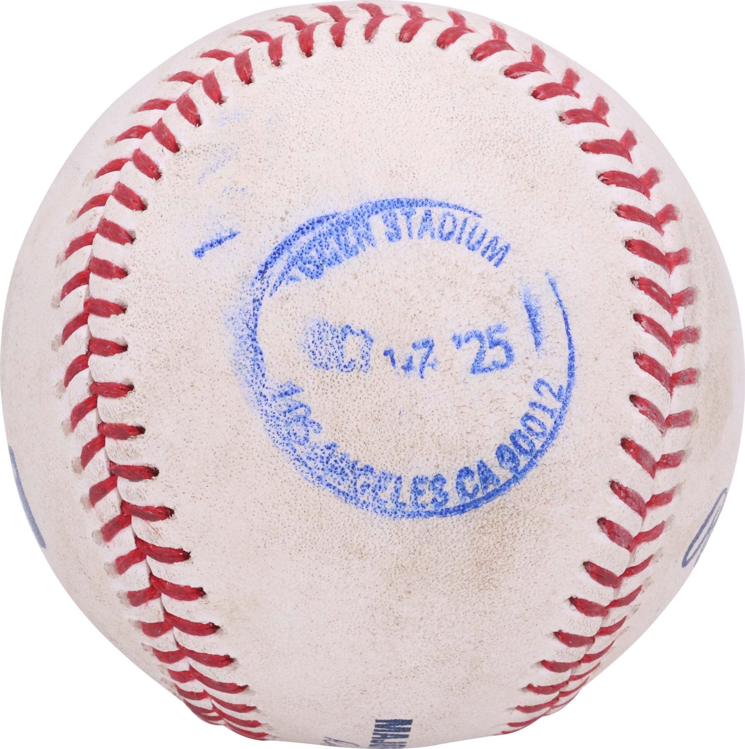 Home run ball from Shohei Ohtani's second of three home runs in Game 4 of the NLCS. 