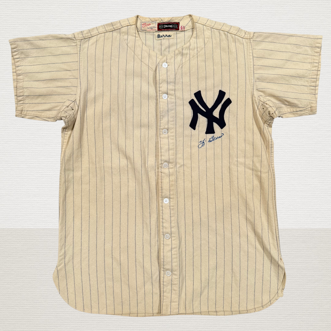 1947 Yogi Berra jersey from his rookie season. 