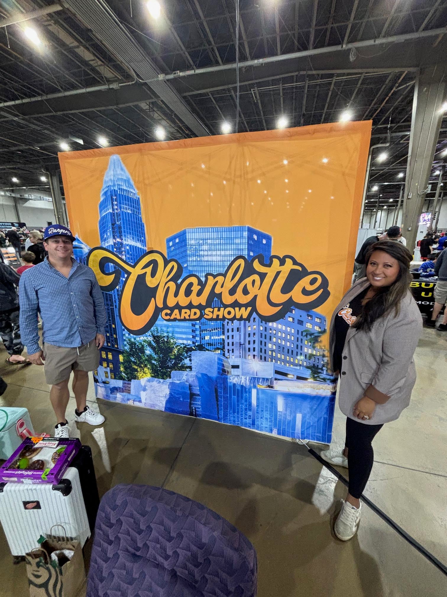 Wes and Katie Spece, promotors of the Charlotte Card Show.