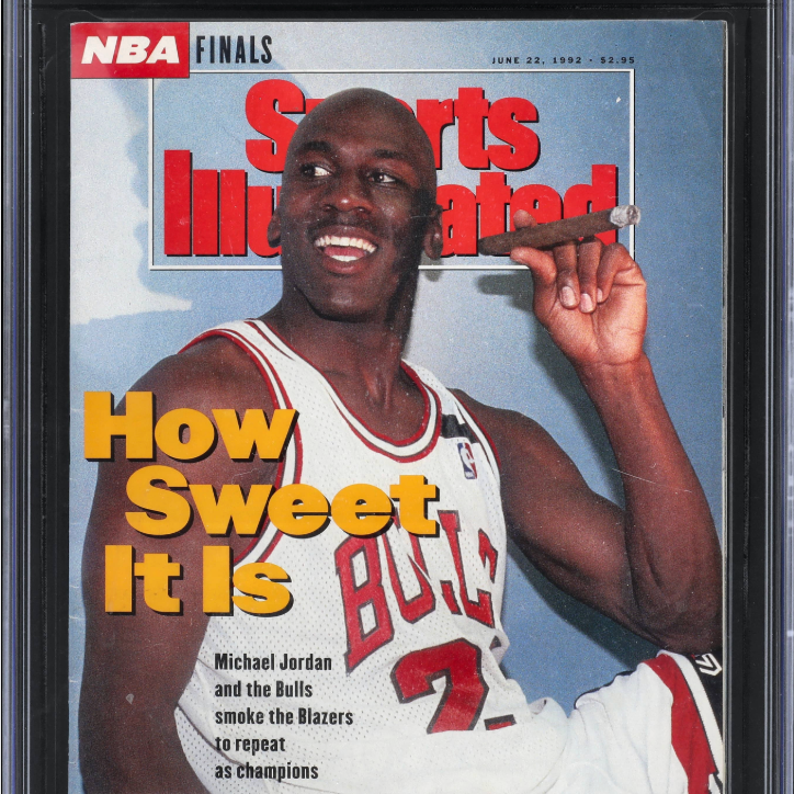 Record price for Kobe Bryant's SI cover featuring Michael Jordan