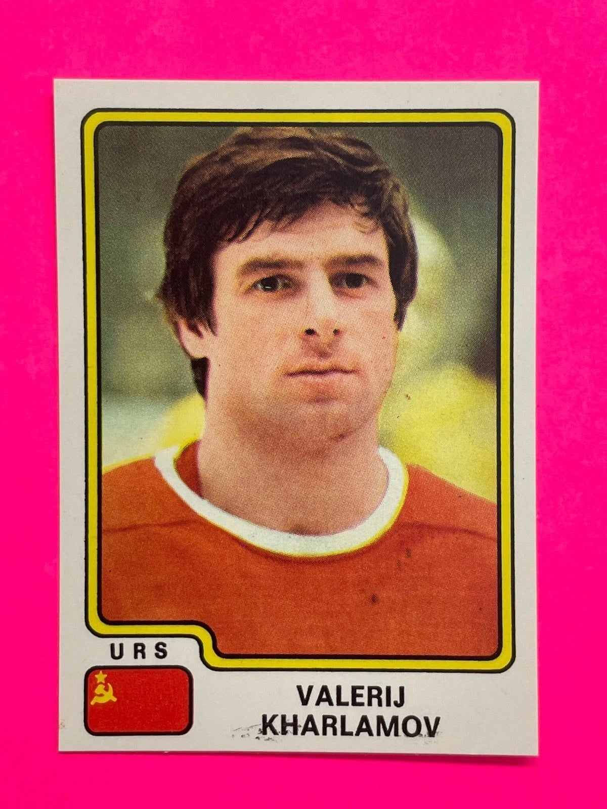 1979 Panini Hockey Valerij Kharlamov card. 