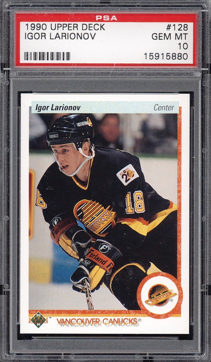 1990 Upper Deck Igor Larionov rookie card. 