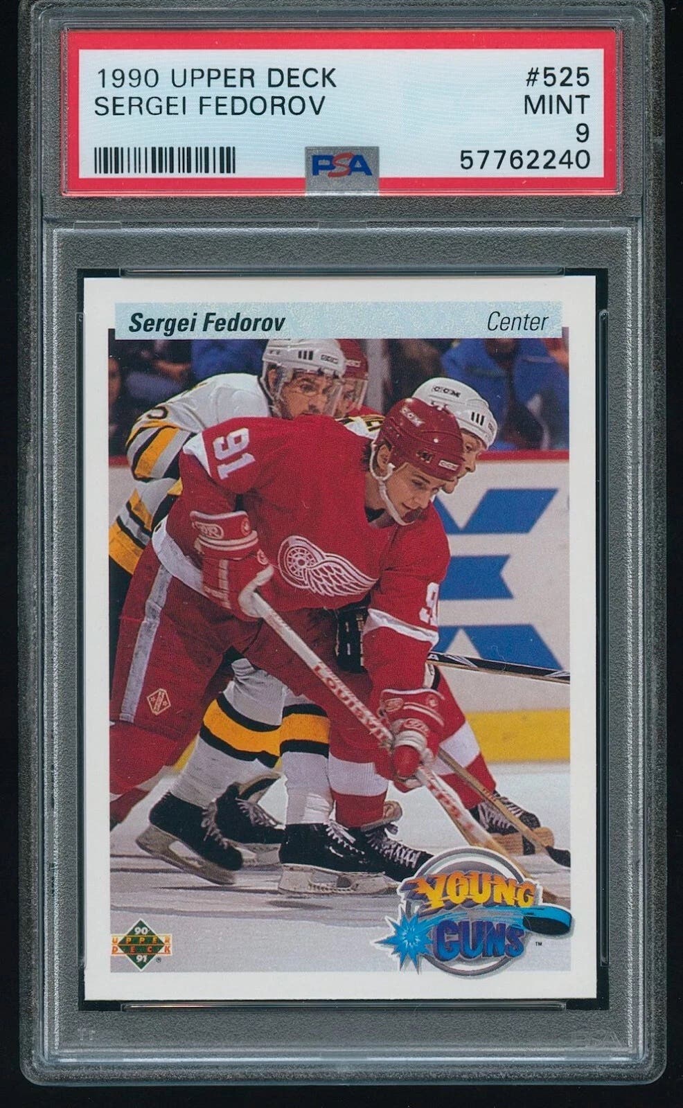1990 Upper Deck Sergei Fedorov card.