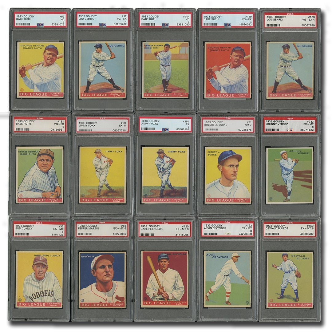 1933 Goudey complete set. 