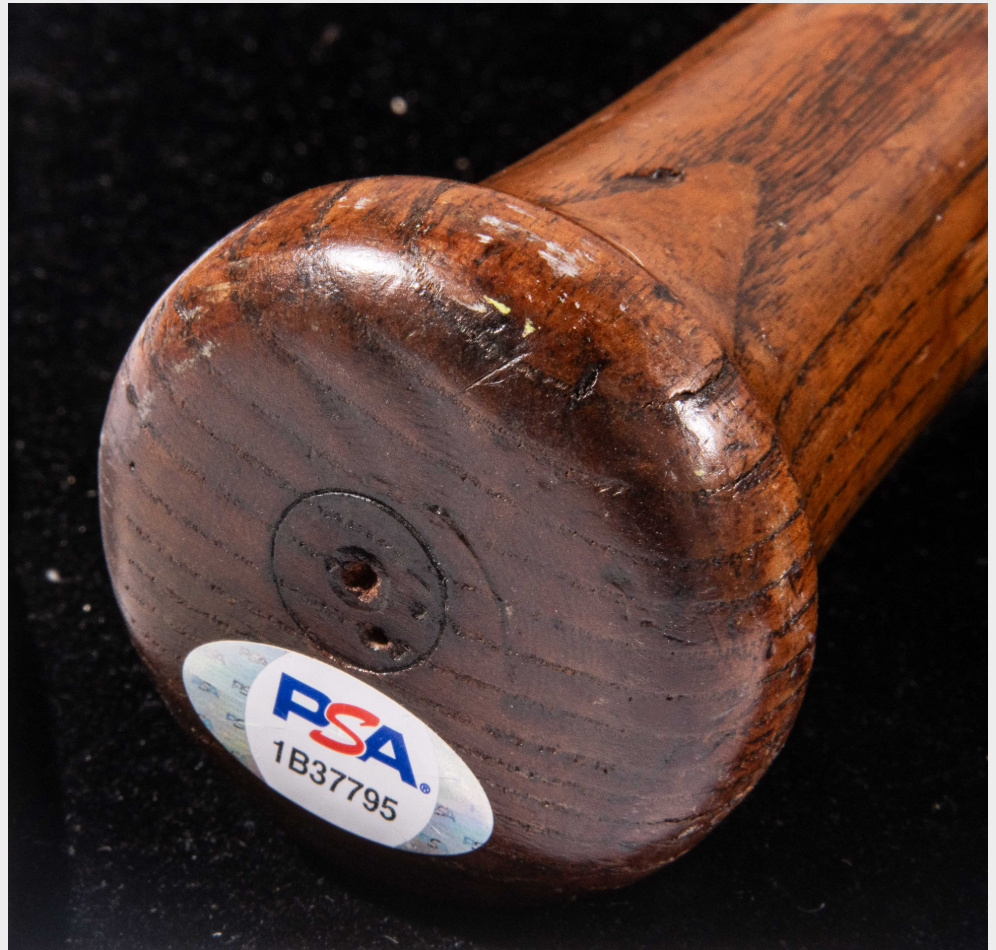 Babe Ruth's 1920-22 corked bat. 