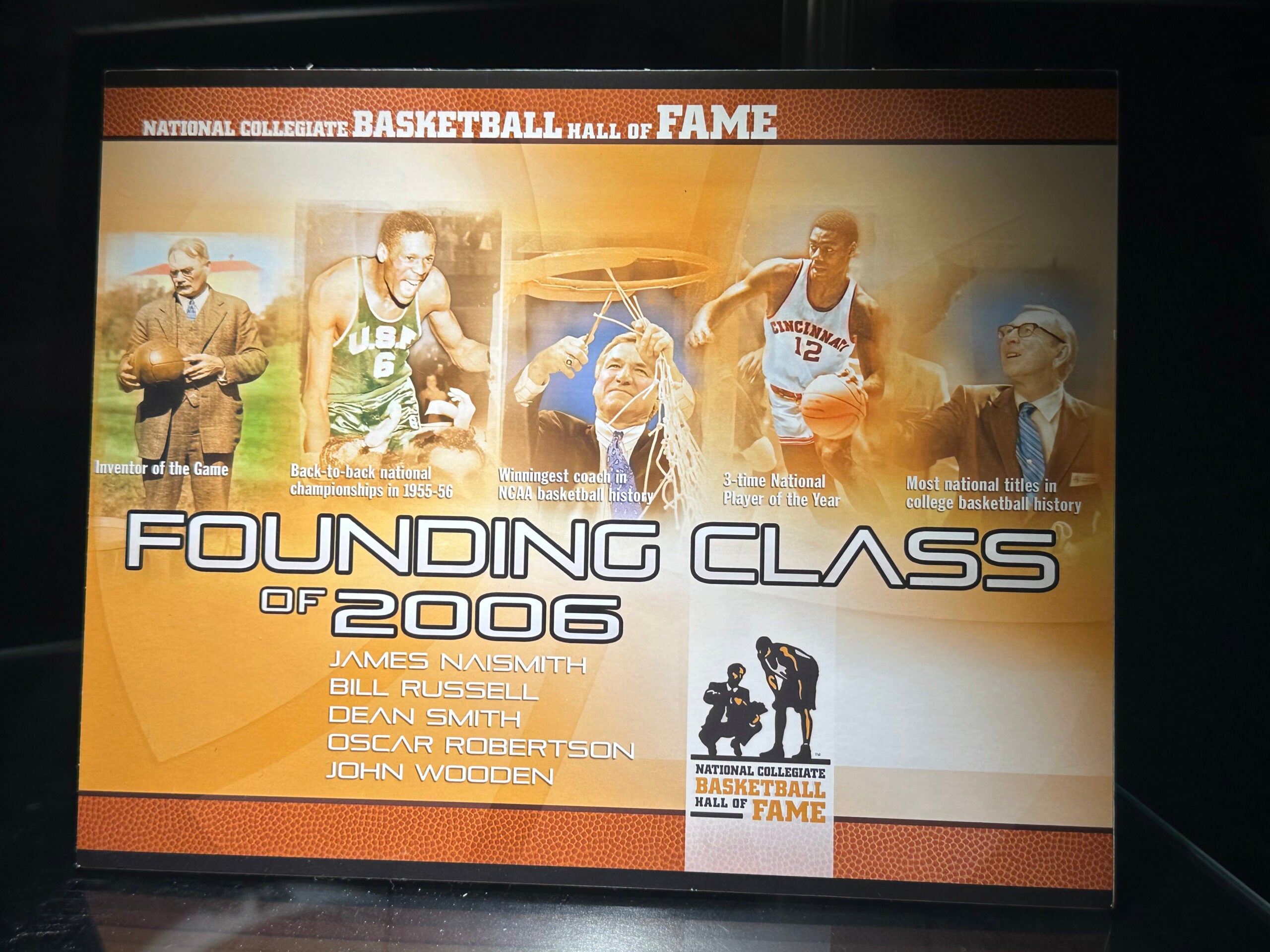 Founding Class of the National Collegiate Basketball Hall of Fame. 