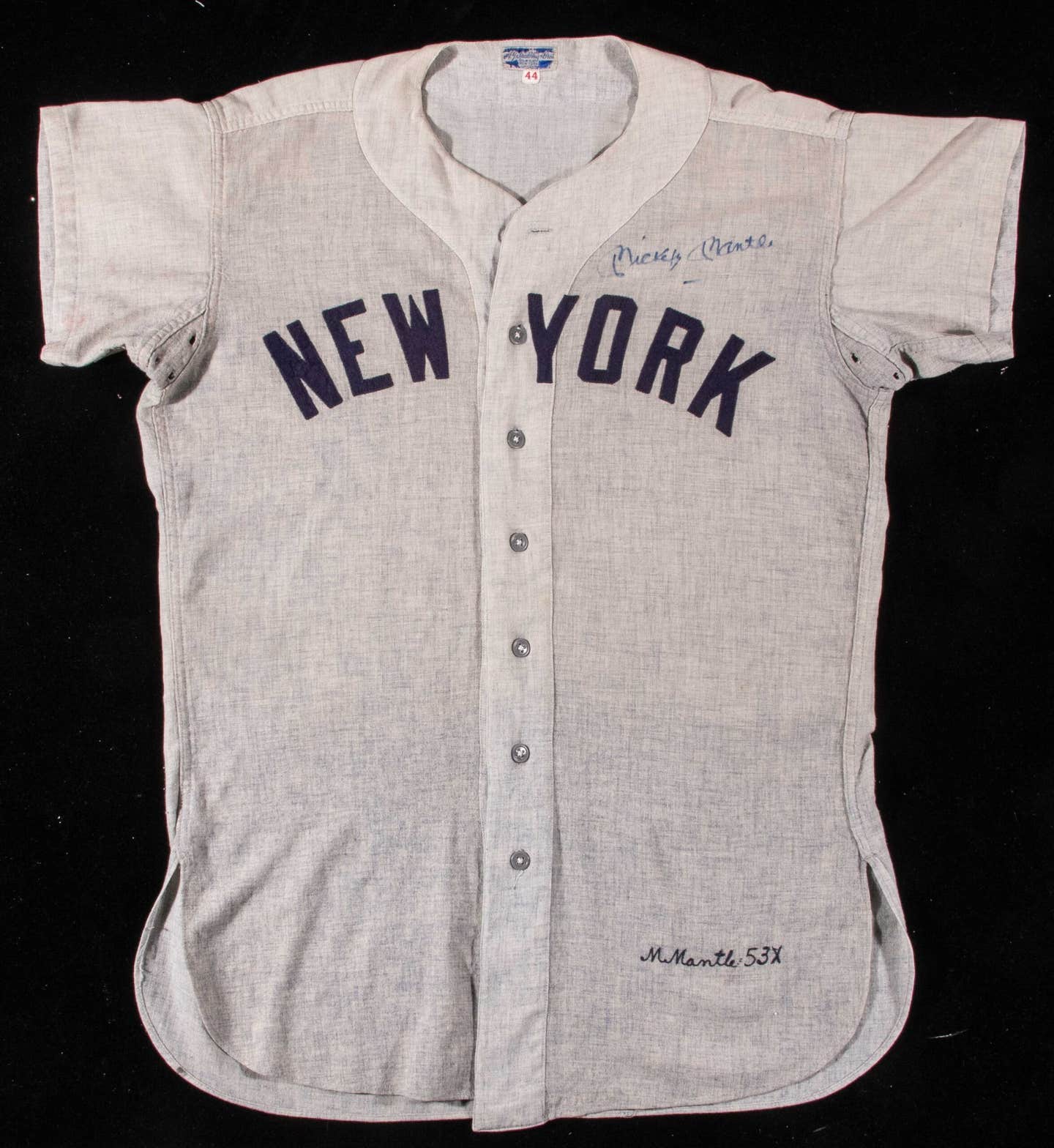1953 Mickey Mantle jersey.