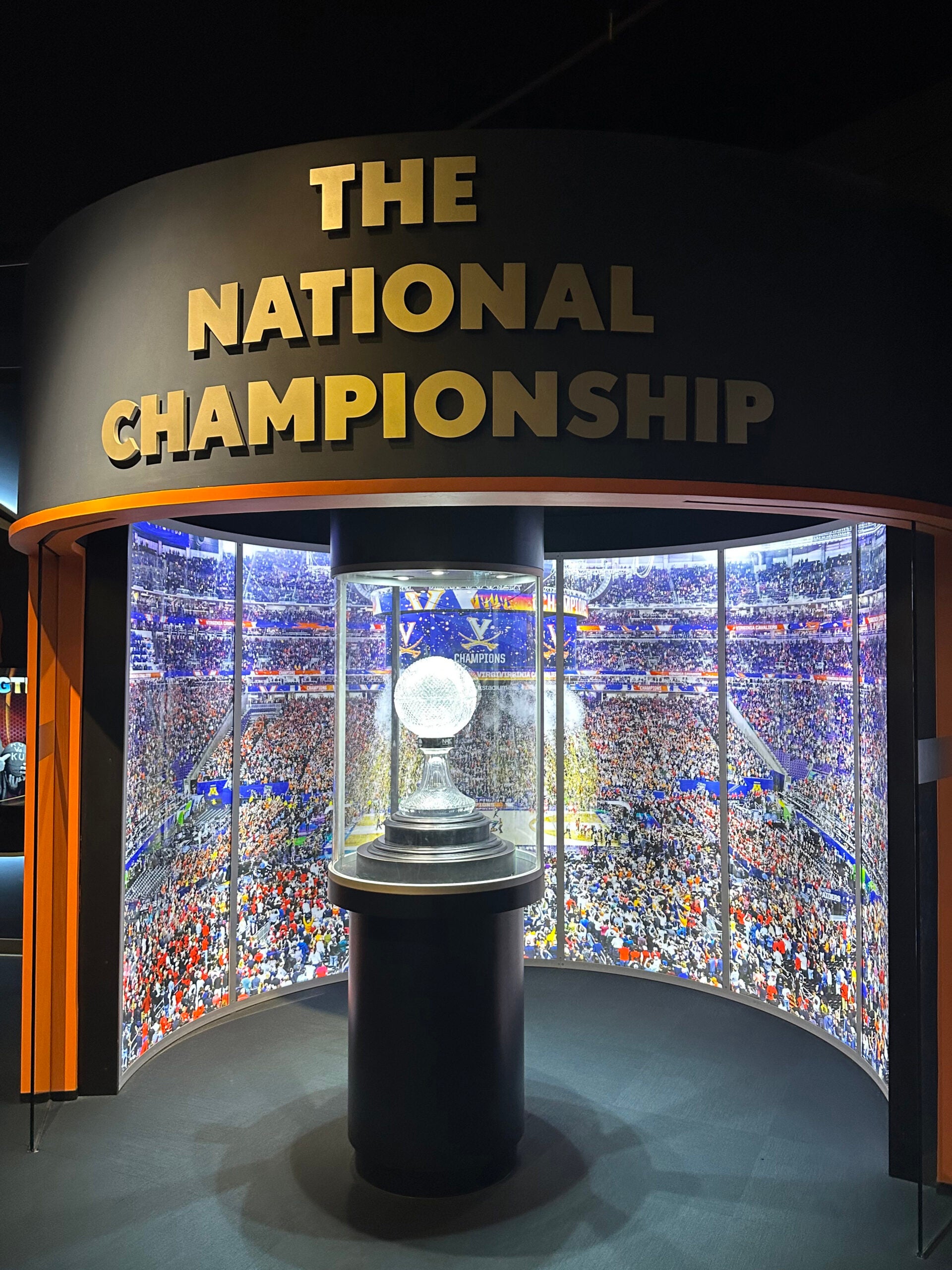 The National Championship Room and Crystal Ball at The College Basketball Experience. 