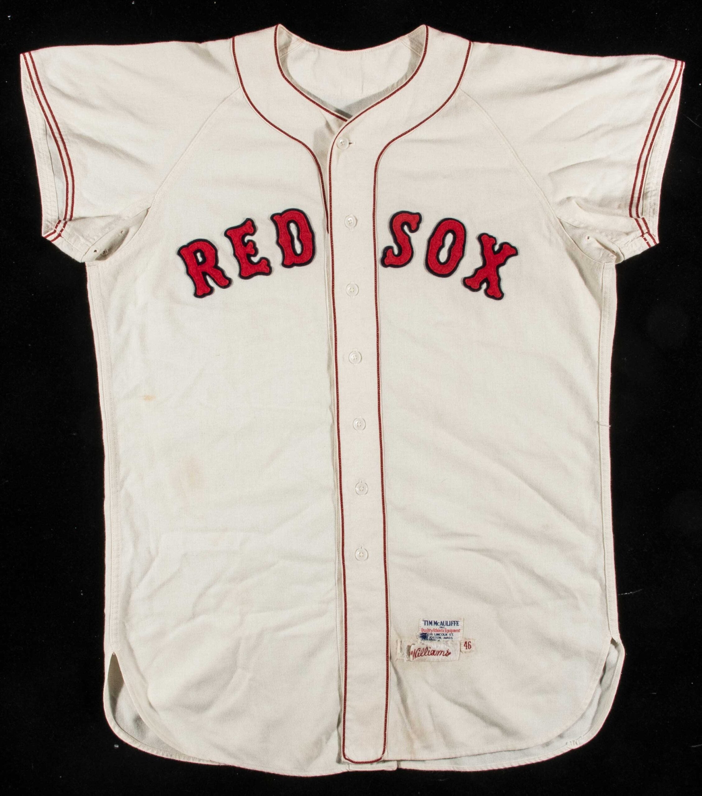 Ted Williams Boston Red Sox jersey. 