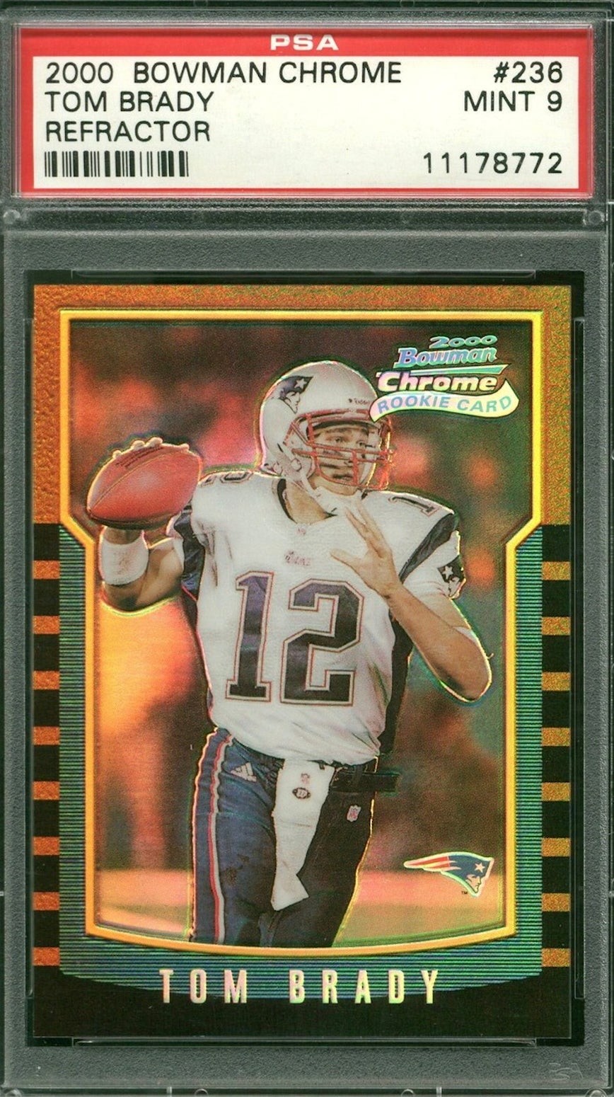 2000 Bowman Chrome Tom Brady Refractor. 