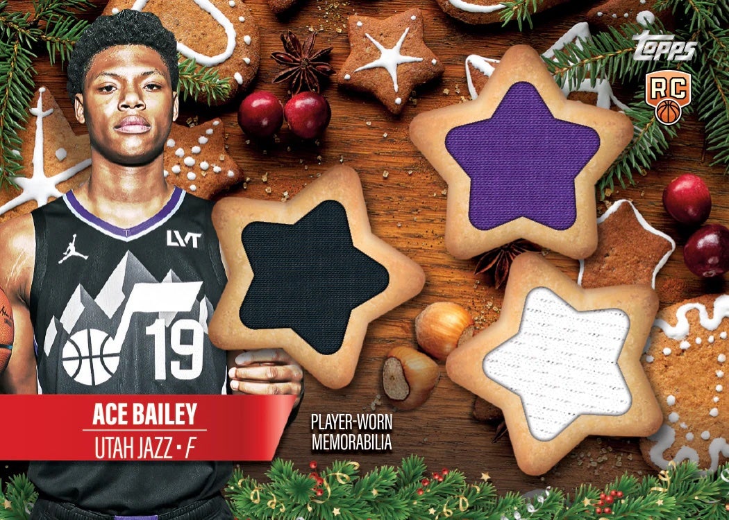2025 Topps Basketball Holiday Ace Bailey card. 