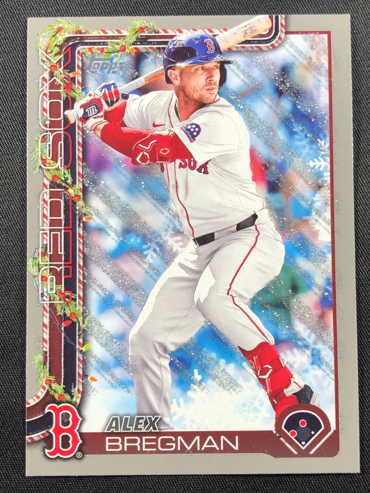 2025 Topps Baseball Holiday Alex Bregman card. 
