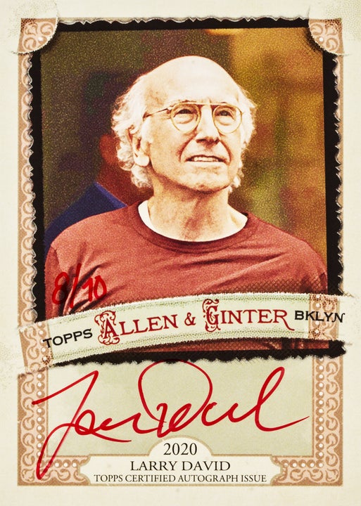 2025 Topps Allen & Ginter Larry David auto card. 