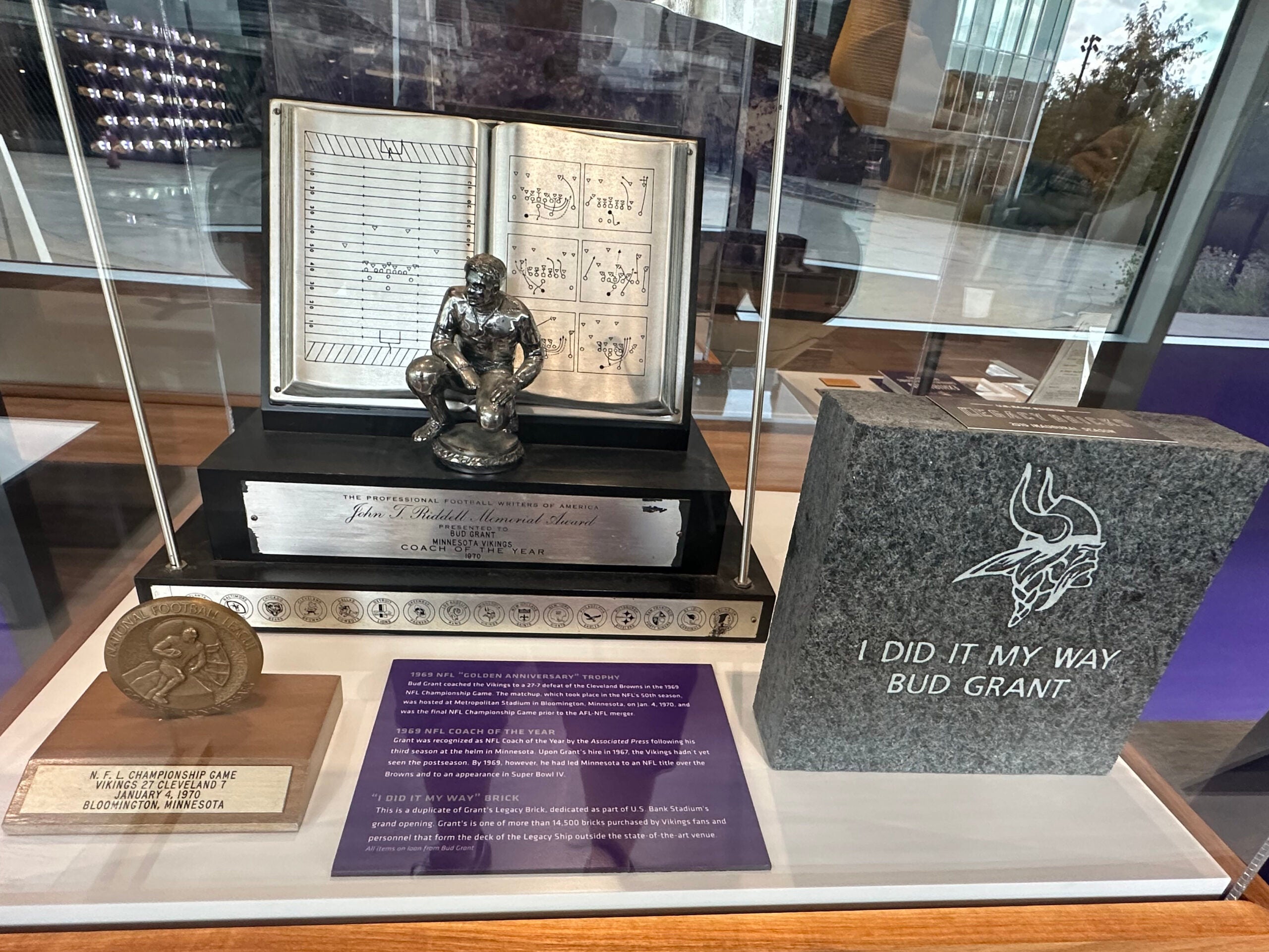 Bud Grant exhibit. 