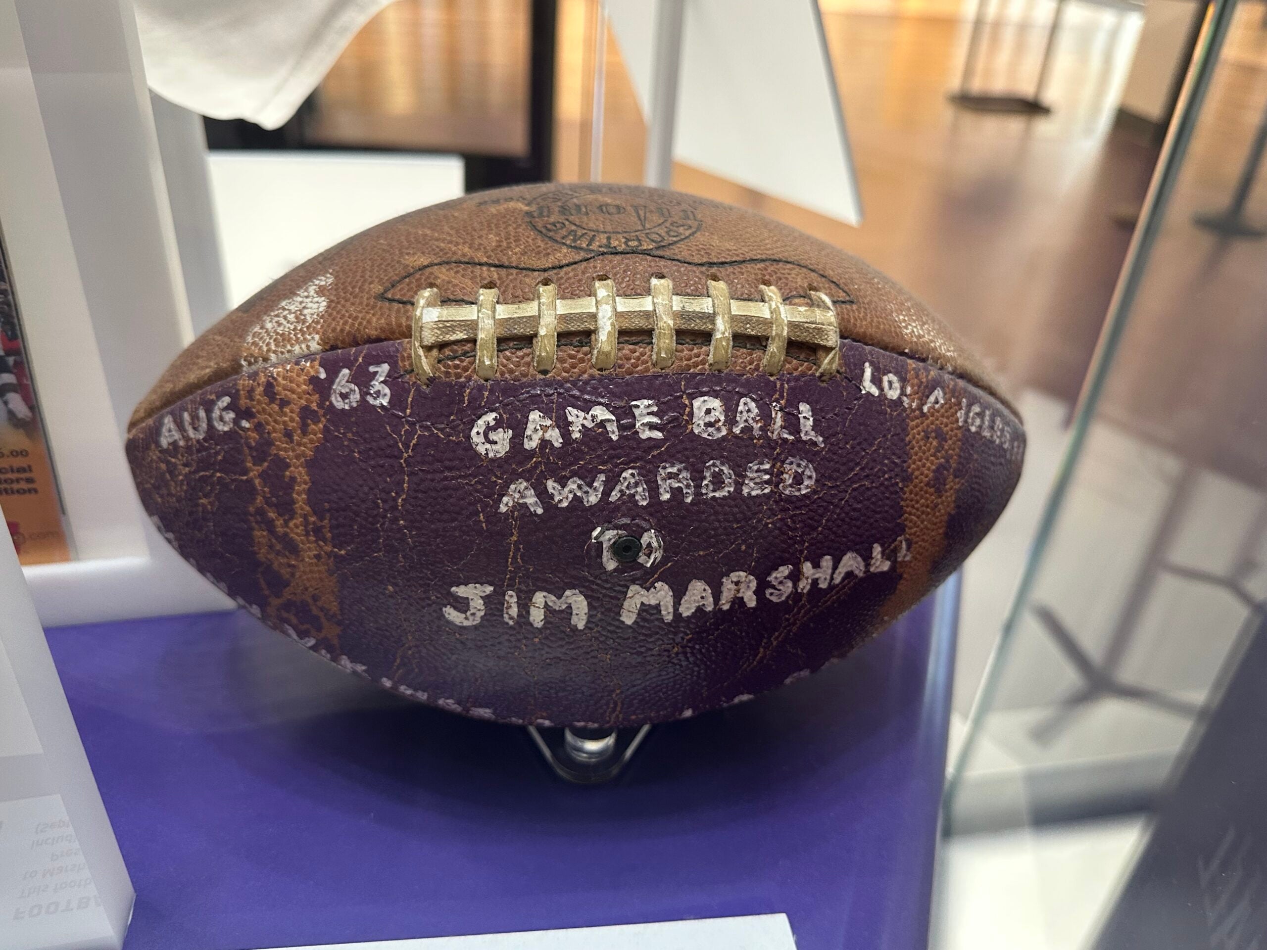 Jim Marshall ball from 1963. 