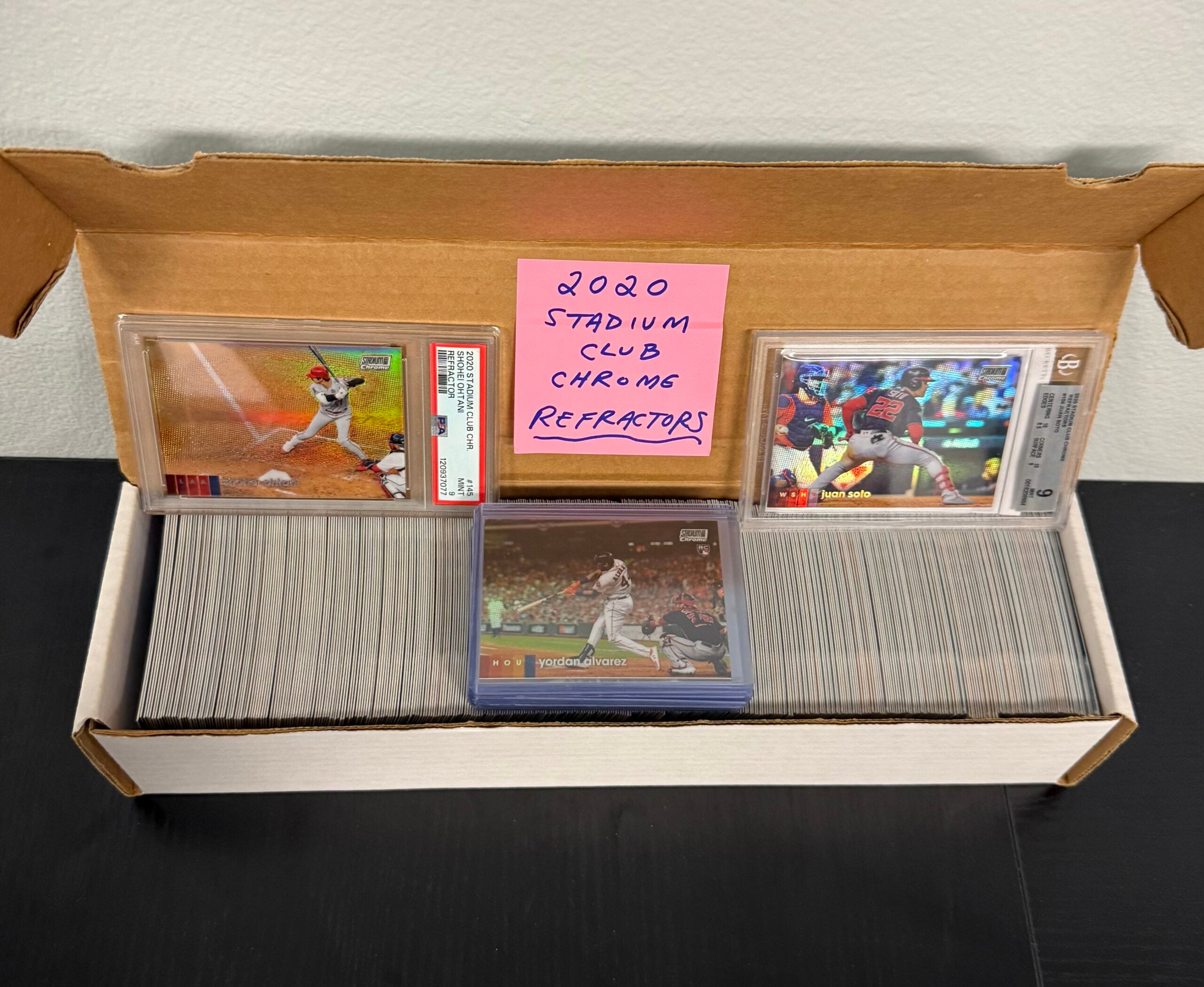 Scott Reinold's 2020 Stadium Club Chrome Refractors set. 