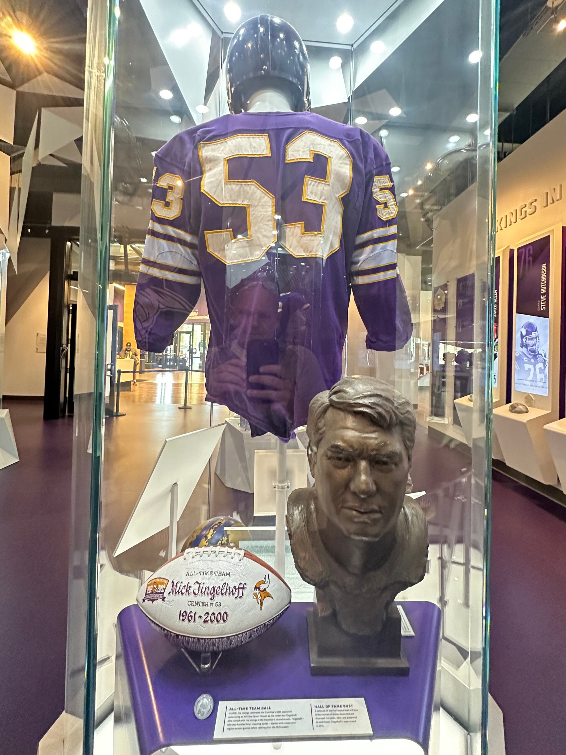 Mick Tingelhoff exhibit. 