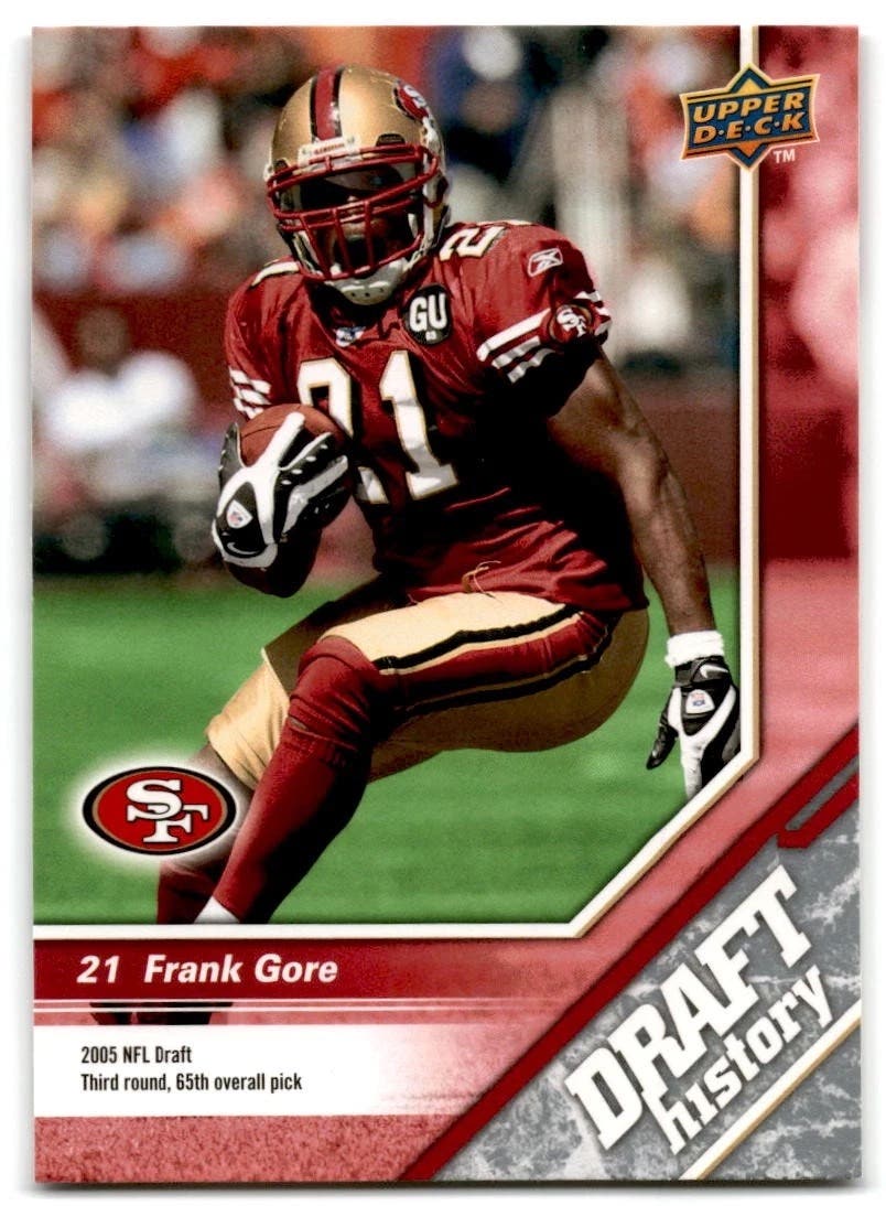 2009 Upper Deck Frank Gore card