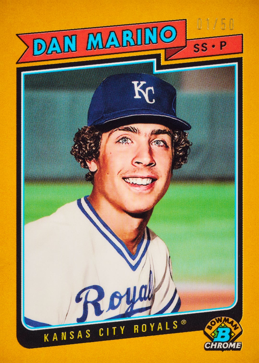 2025 Bowman Draft Dan Marino baseball card.