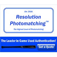 Resolution Photomatching is the Leader in Game Used Authentication