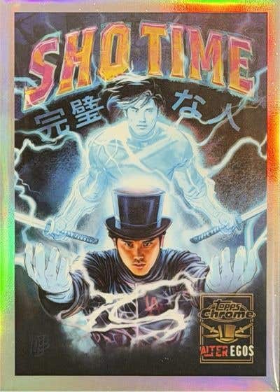 2025 Topp Chrome Shohei Ohtani ‘Sho Time’ Alter Ego Superhero card.