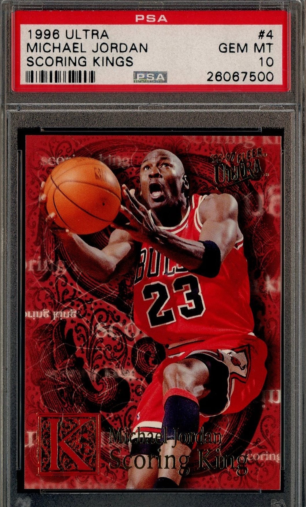 1996-97 Fleer Ultra Scoring Kings Michael Jordan card.