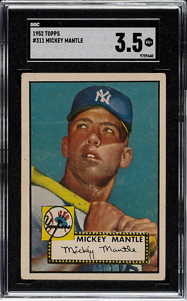 1952 Topps Mickey Mantle card.