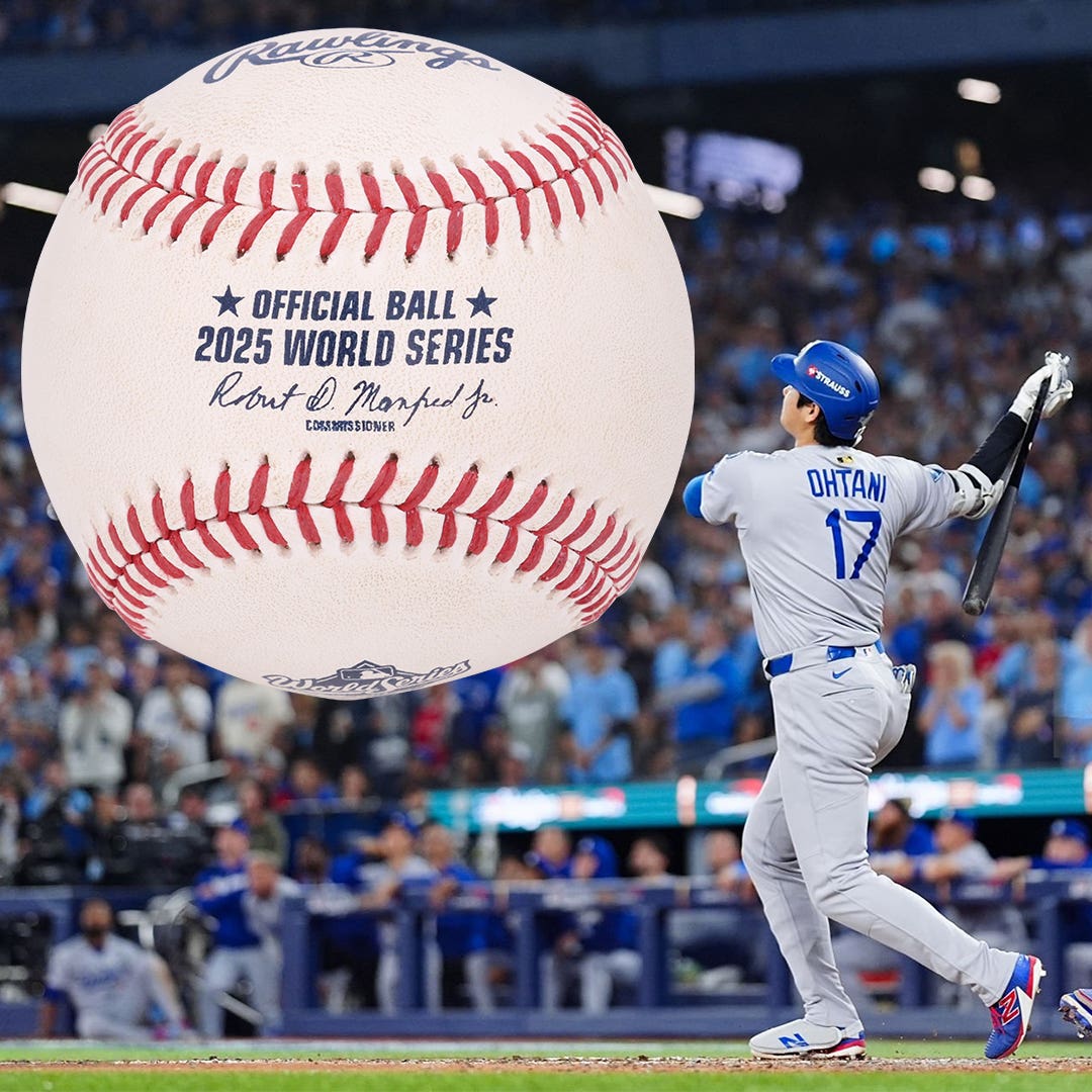 2025 World Series Shohei Ohtani home run ball.