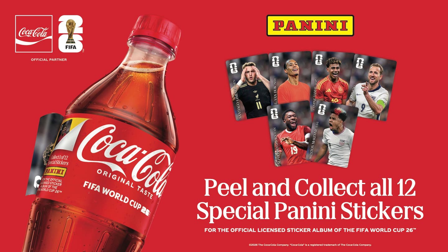 Coca-Cola Panini 2026 World Cup Stickers.