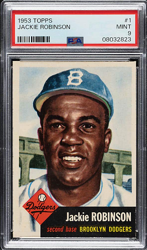 1953 Topps Jackie Robinson card.