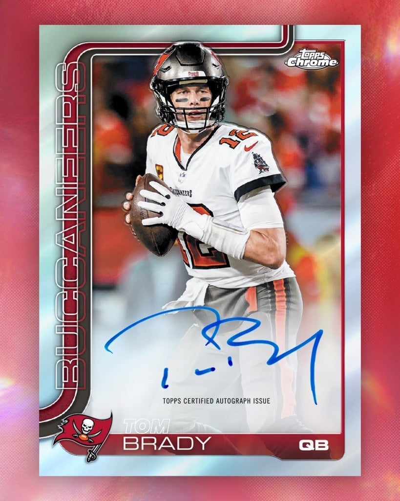 NFL GOAT Tom Brady changes name of card shop to celebrate Topps