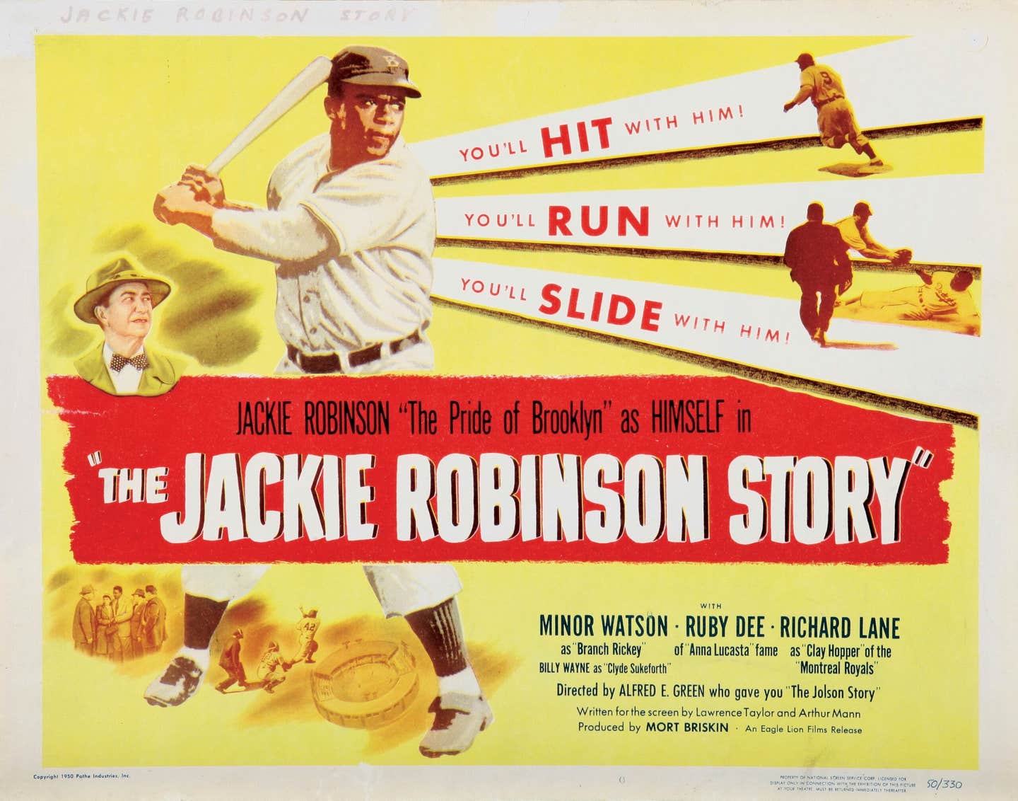 Lobby card from ‘The Jackie Robinson Story.’