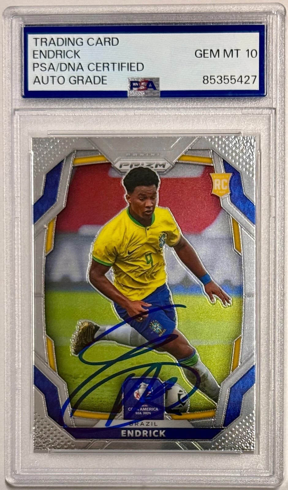 2024 Panini Prizm Endrick Rookie card.