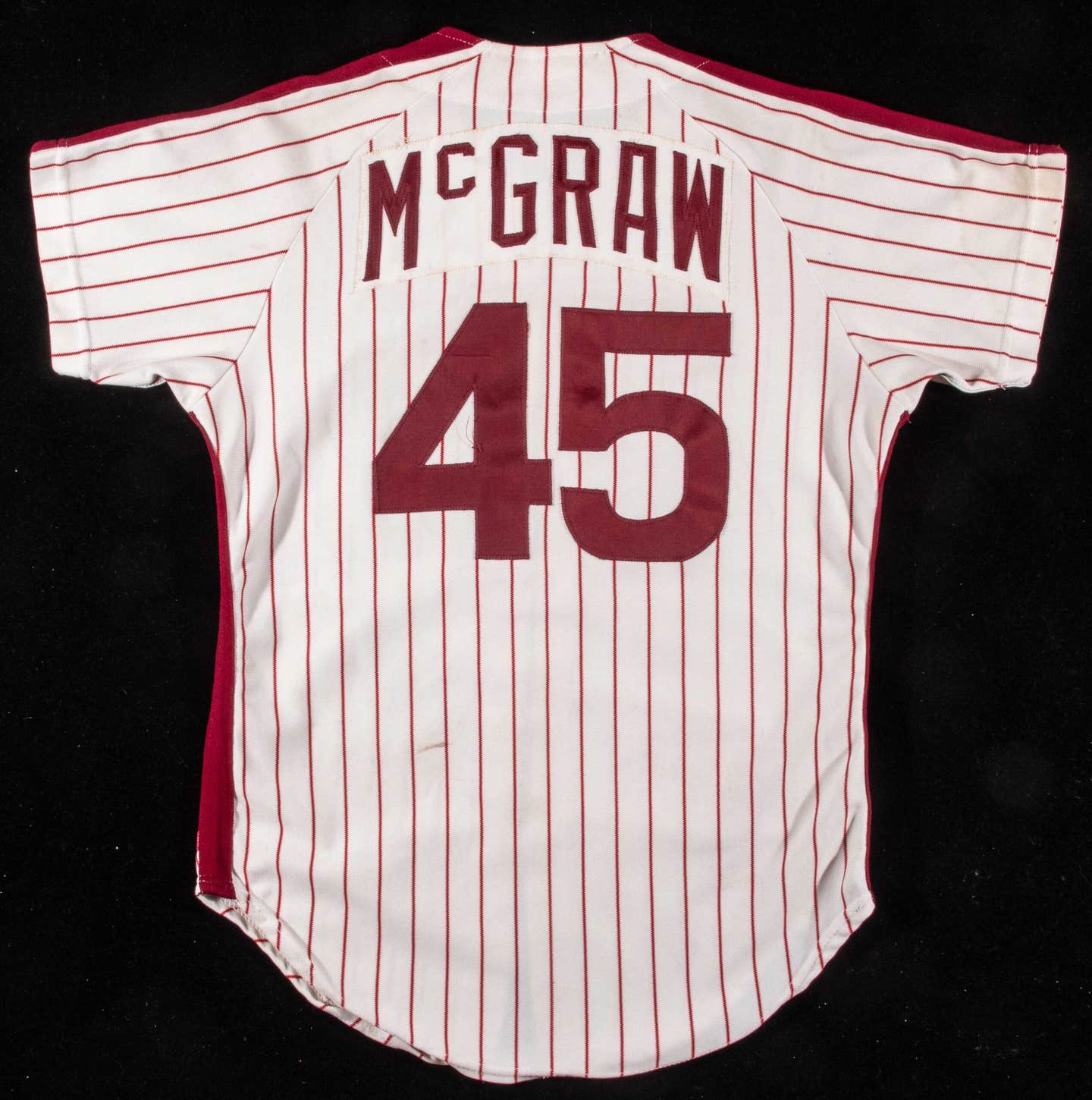 Tug McGraw 1980 Phillies World Series jersey.