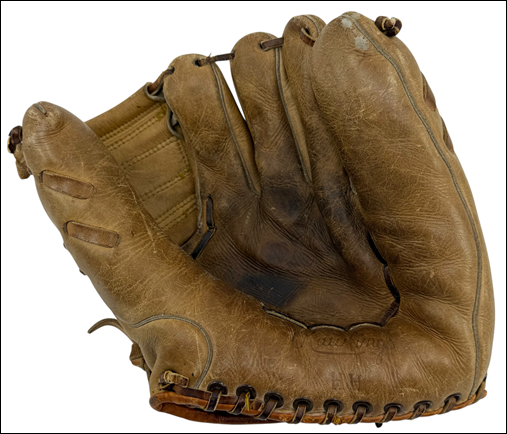 1954 Mickey Mantle game-used glove.
