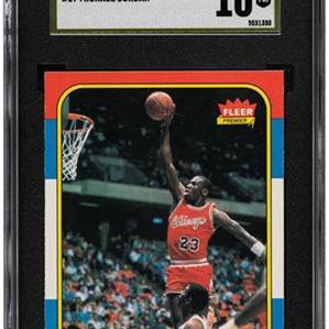 Michael Jordan 1986 Fleer rookie card sells for record price