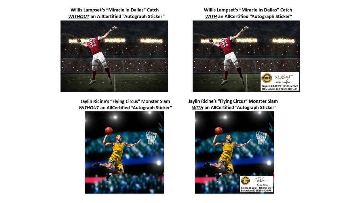 New NFT technology would allow athletes, card companies to affix autographs  to digital cards