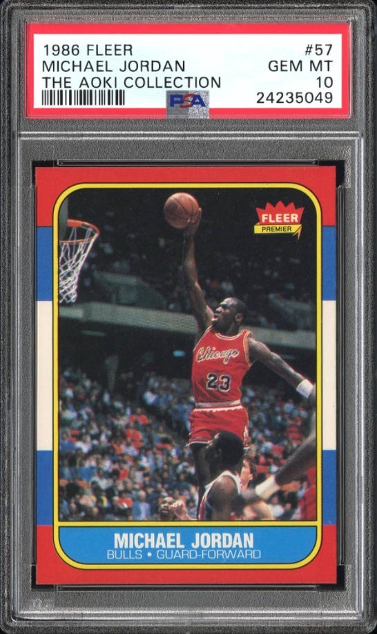 Michael Jordan rookie card from Steve Aoki Collection tops Goldin