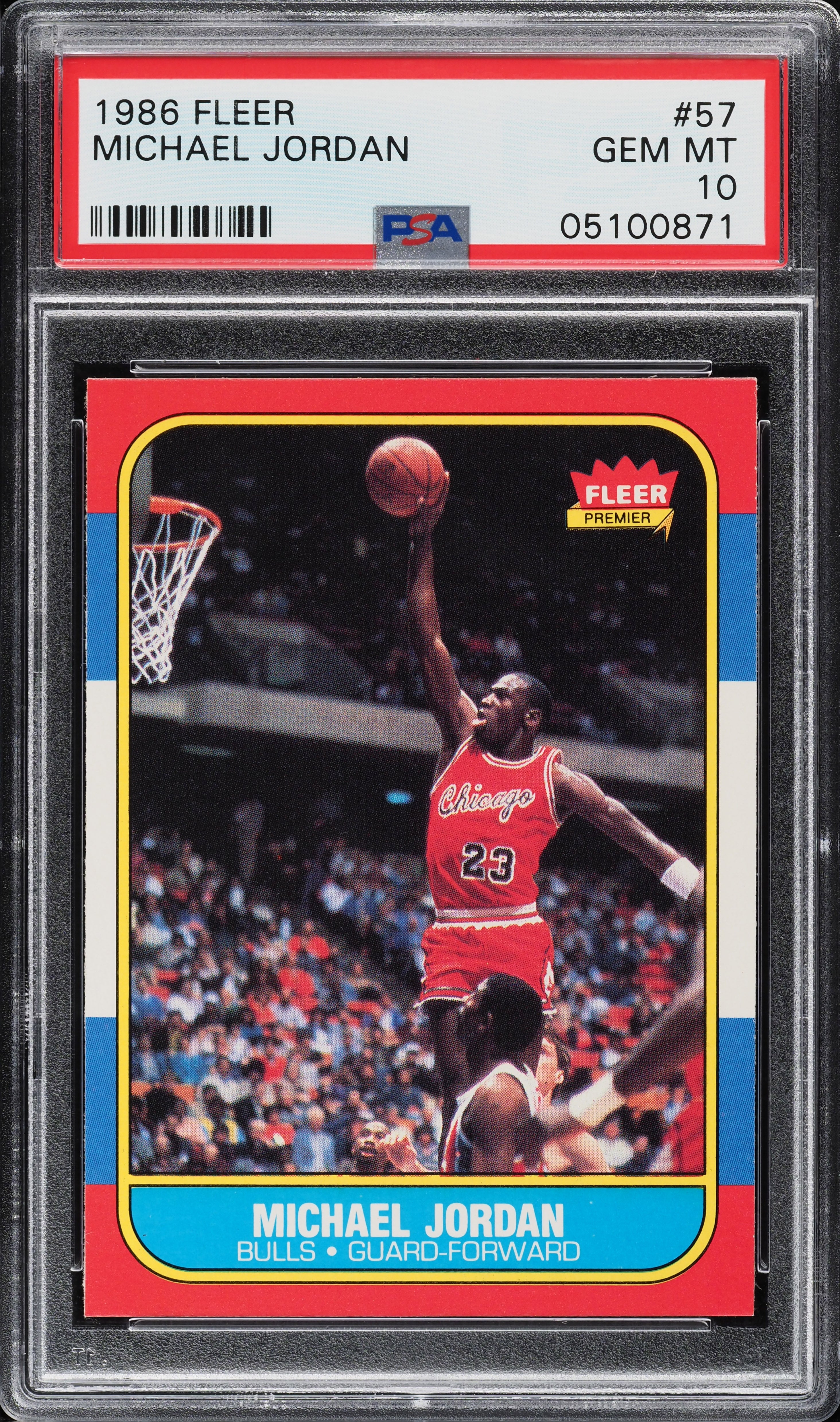 シングルカード NBA Michael Jordan 58 Michael Jordan rookie card, 1986 Fleer Wax Box highlight