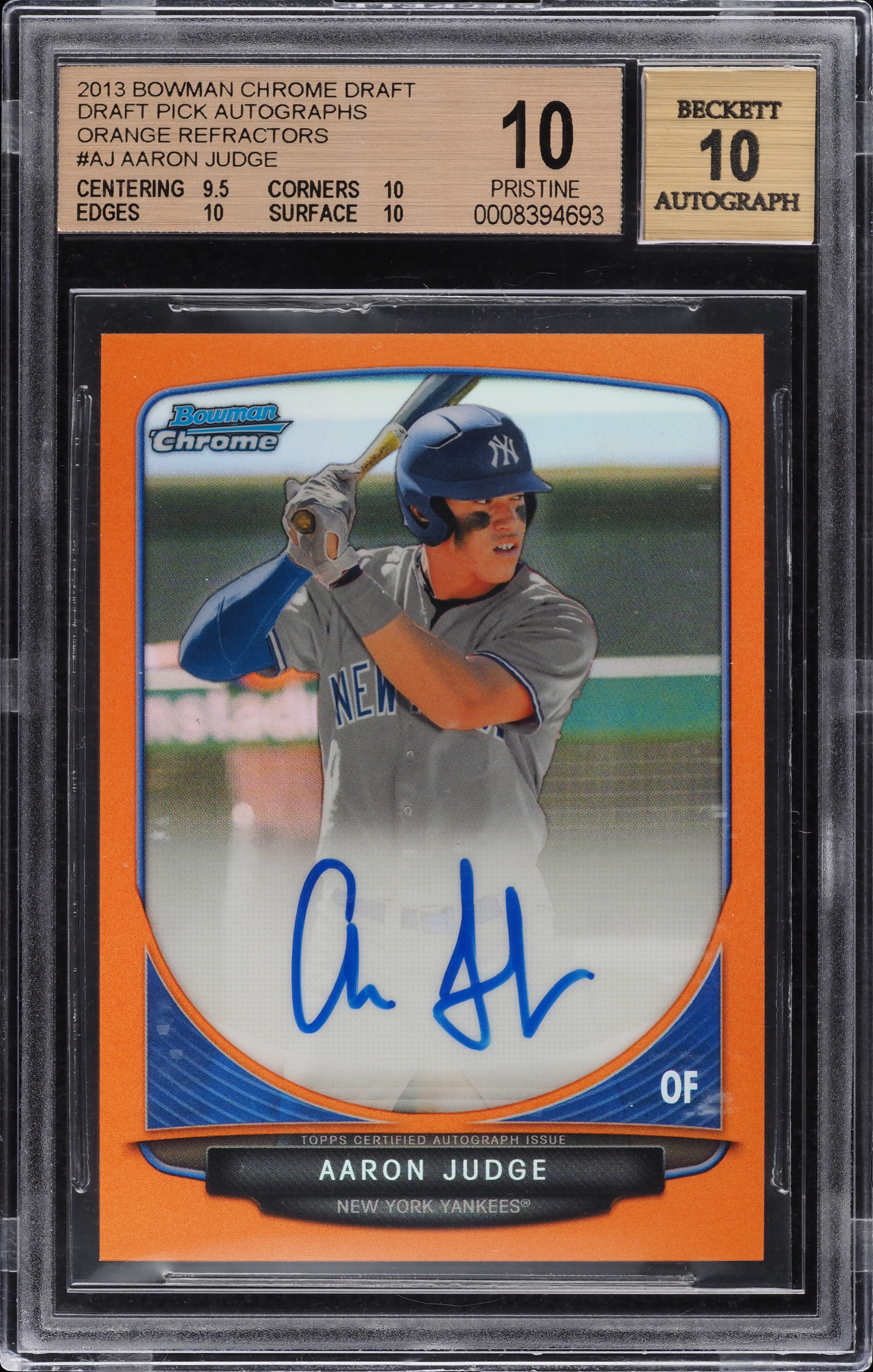 その他 2017 Bowman Chrome Aaron Judge Autograph Aaron Judge 2017 Bowman #CRA-AJ Chrome Rookie Auto Price