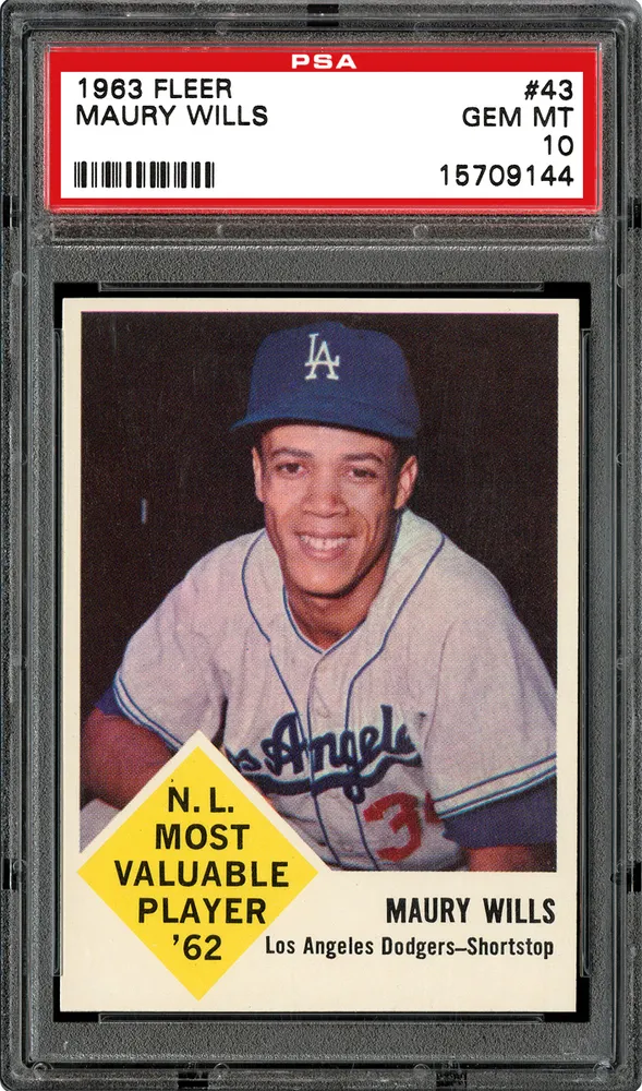 1963-fleer-43-maury-wills-gem-mt-10-74868.webp