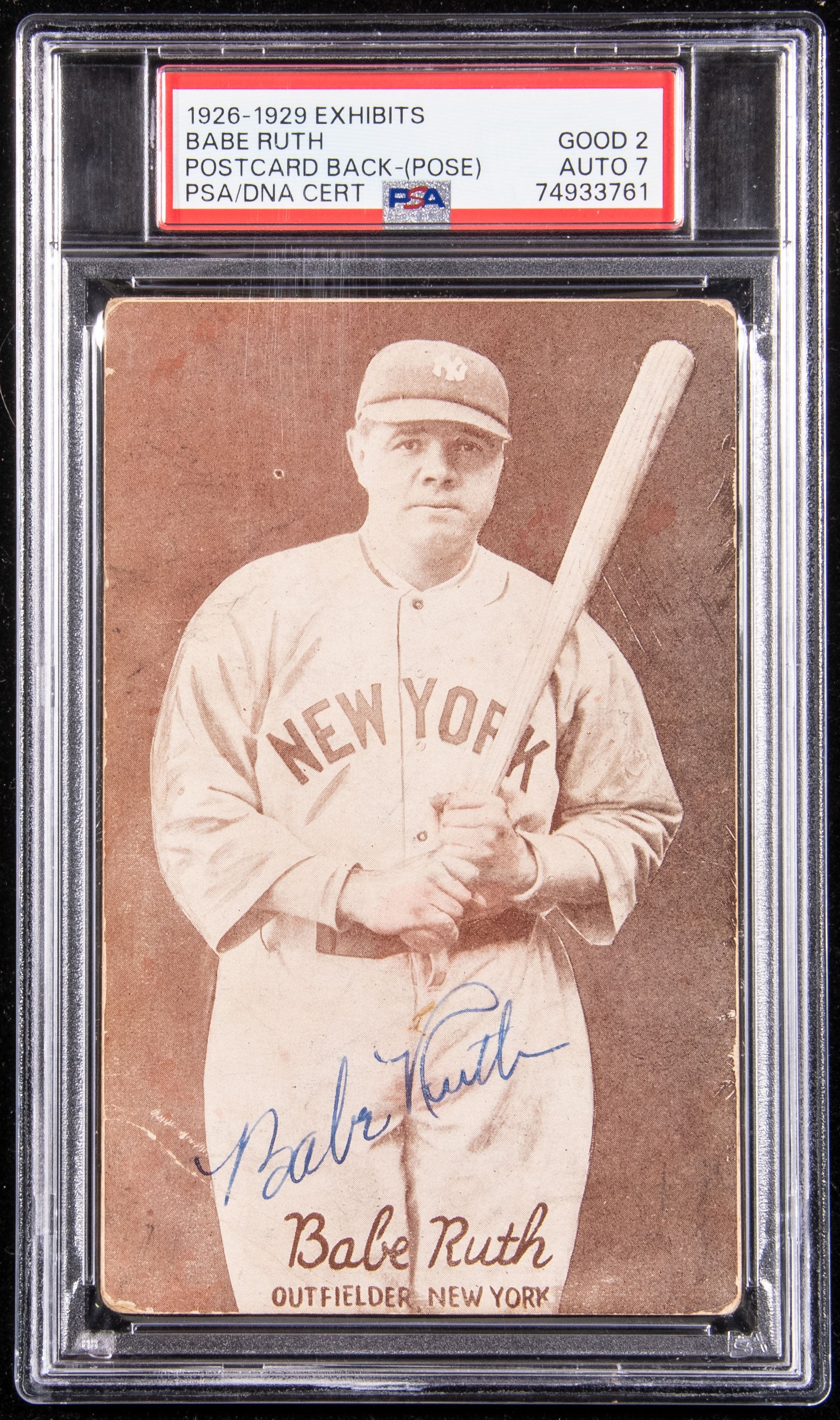 1923 World Series Babe Ruth home run ball, Mickey Mantle game-used