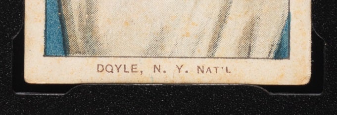 Rare 1910 Joe Doyle error card may be more valuable than Rare 1910 Joe Doyle error card may be more valuable than