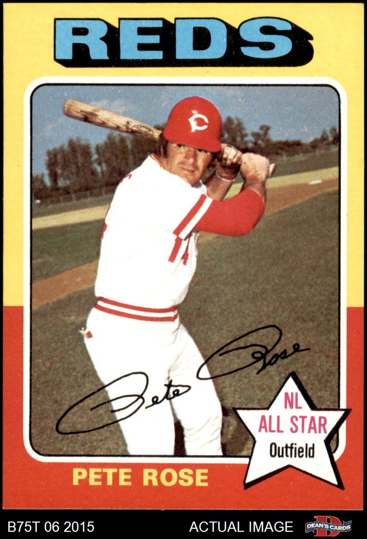 1975 Topps Pete Rose card.